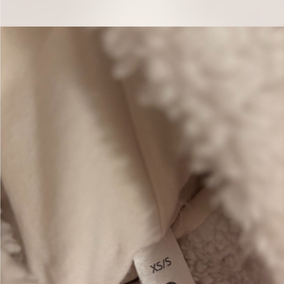 Cozy Ivory Sherpa Half-Zip Hoodie - Picture 4 of 4